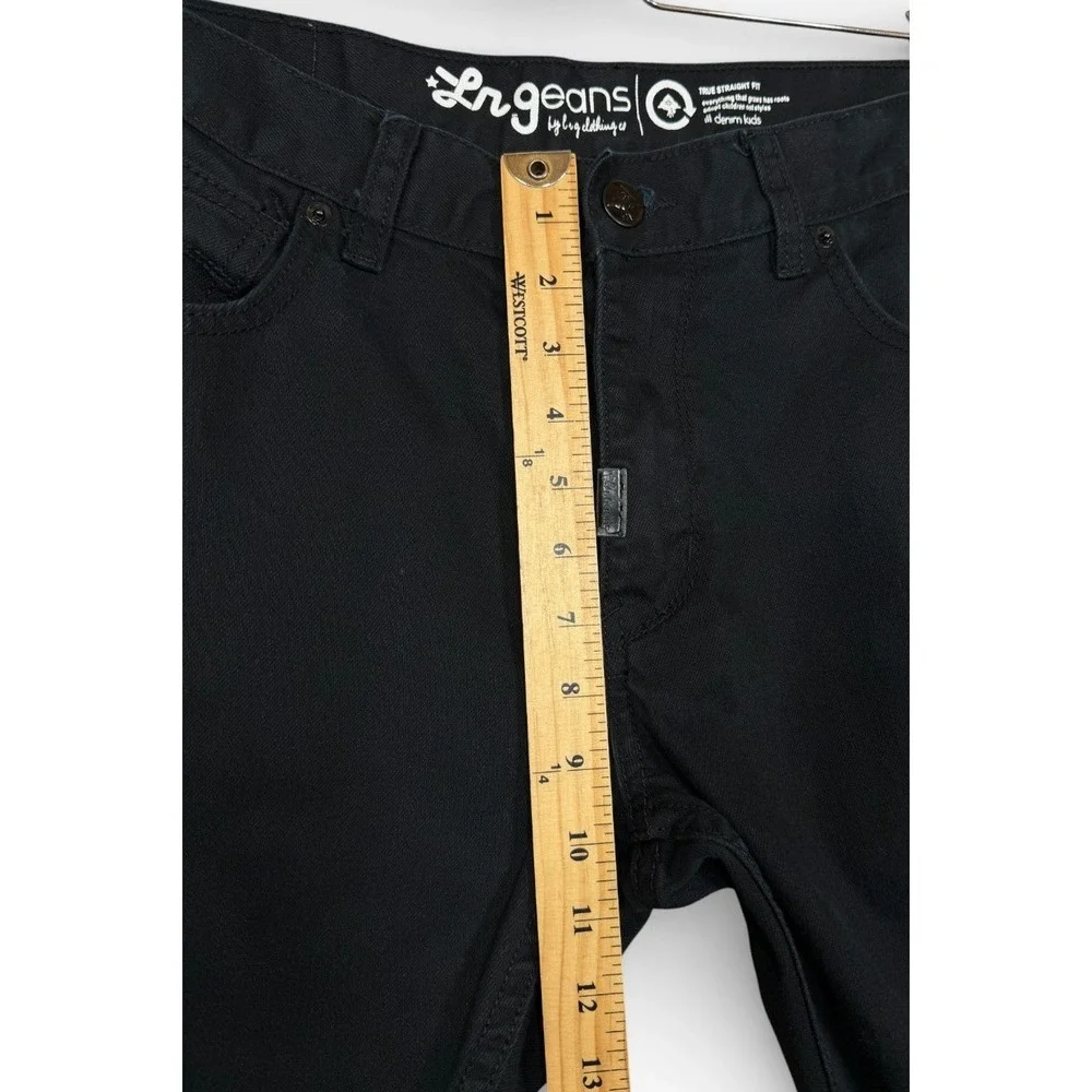 LRG Jeans Mens 36 FITS 34x30.75 Black True Straight Fit Lifted‎ Research Group